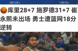 关于勇士遭逆转，库里助攻率创季后赛新高倒数第二的信息